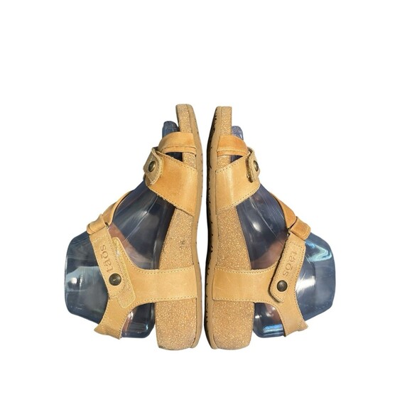 Taos Universe Camel Sandals Leather Z Strap Women's Size 37 US 6 - 6.5  Comfort - Picture 8 of 12